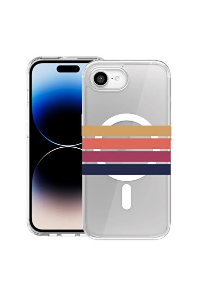 bestcase Θήκη για Apple iPhone 16e με Σχέδιο Ρετρό Γραμμών, Αντικραδασμική TP...