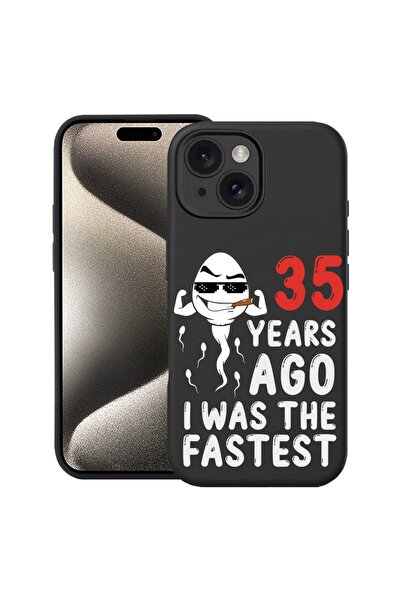 bestcase Husa subțire din silicon pentru Apple iPhone 14, 35 de ani în urmă, ...
