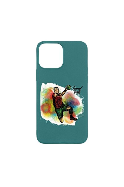 bestcase Husa Silicon Compatibila Cu Apple iPhone 13 Pro Max, Handball Player...