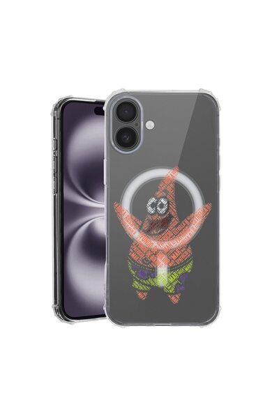 bestcase Θήκη για Apple iPhone 16, MagSafe Αντικραδασμική, Patrick Star, Προσ...