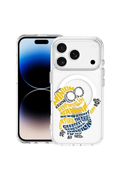 bestcase Husă pentru Apple iPhone 17 Pro cu Design Calligraphy Minion, Mag An...