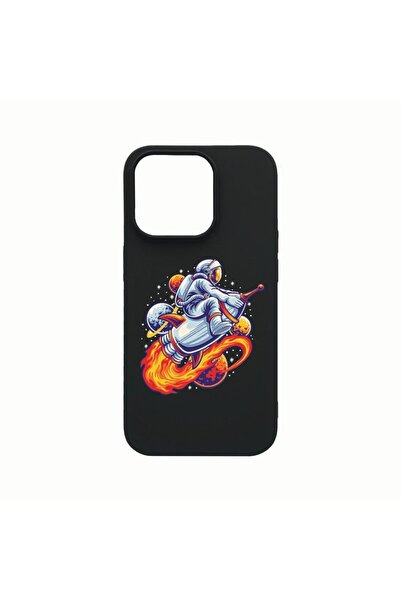 bestcase Husa Silicon, Compatibila cu Apple iPhone 14 Pro, Astronaut, reziste...