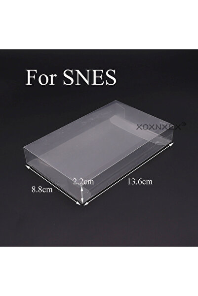 Choice4 For SNES 10pcs Transparent Clear Cartridge Protective Case Cover For ...
