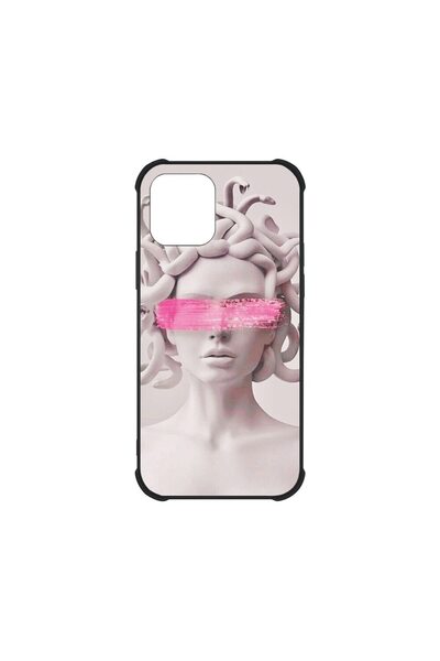 bestcase Husa MaxSafe Glassy, Compatibila Cu Apple iPhone 12, Medusa, HD Colo...