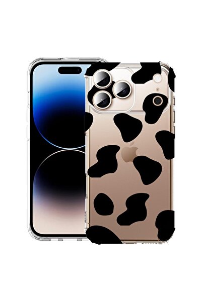 bestcase Husă pentru Apple iPhone 17 Pro Max cu Design Black Cow, Antișoc, Co...