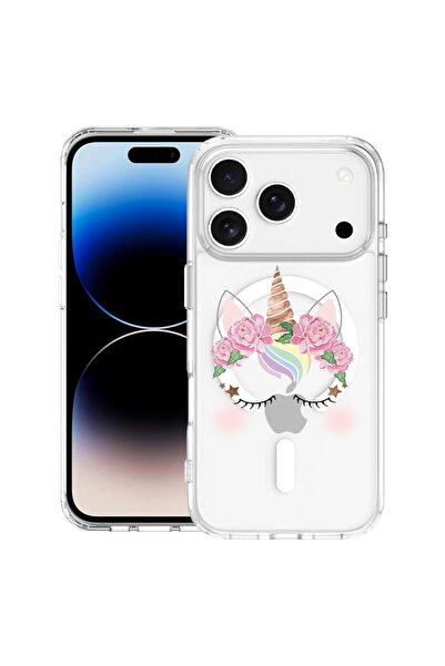 bestcase Husă pentru Apple iPhone 17 Pro Max cu Design Unicorn, Mag Anti Shoc...