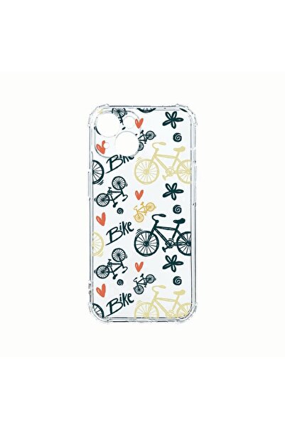 bestcase Husa Anti Shock din silicon, Compatibila Cu Apple iPhone 14, Bike Lo...