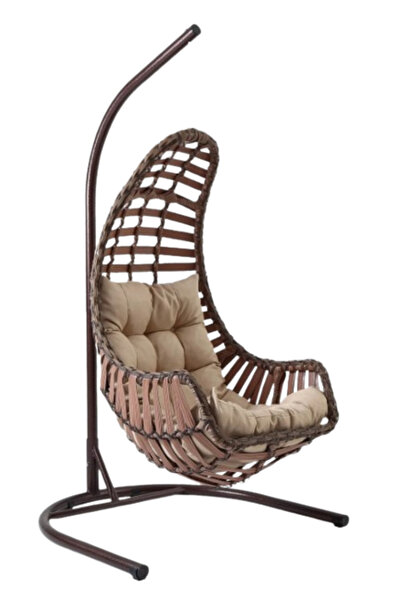 Lamba Datça Tekli Şık Tasarım Modern Rattan Salıncak – Dayanıklı ve Rahat