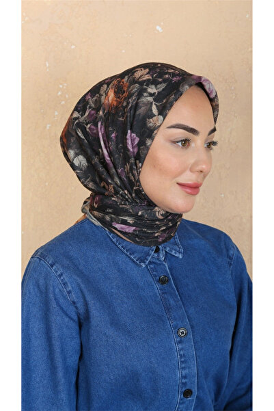 locella Lo'cella Pamuklu Soft Eşarp 4560-4 Siyah