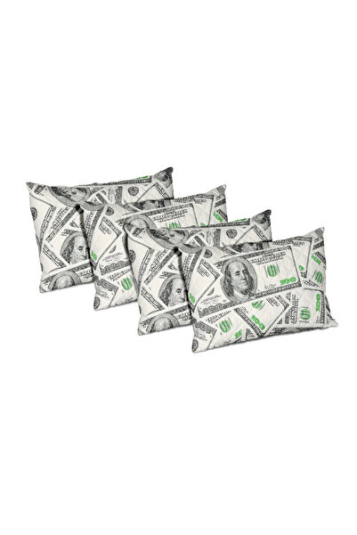 ALCAM Σετ 4 μαξιλαριών, 50x70 εκ., Dollar Dream, καπιτονέ μικροΐνες
