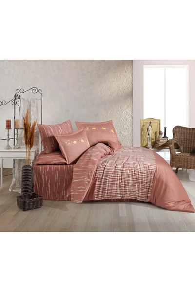 Hobby Διπλό Σατέν Παπλωματοθήκη Adalia Tarçın