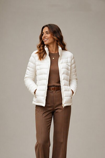 hummel Magic Zip Coat 940277-9003 Λευκό Γυναικείο Παλτό