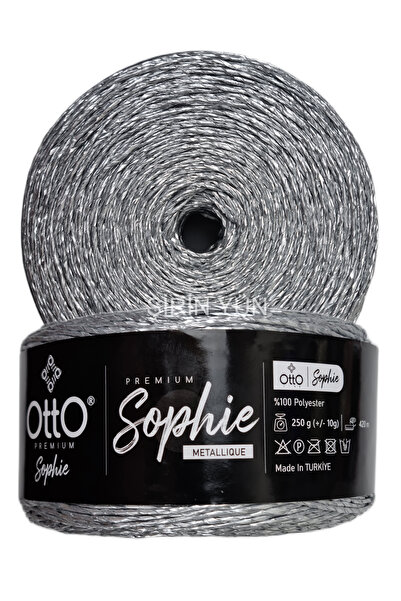 Otto Premium Sophie Metallique Metalik Kağıt İp 250 Gram 420 Metre 1 Adet Gümüş