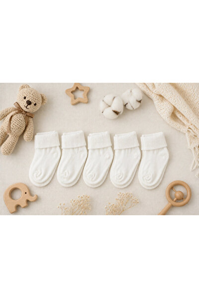 Babydonat %100 Pamuk Yenidoğan Bebek Çorabı 5’li Set 0-6 AY