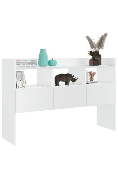 vidaxl Μπουφές Γυαλιστερό Λευκό 105 x 30 x 70 εκ. Μοριοσανίδα808383