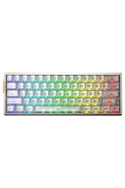 Aula AG60 Alüminyum Manyetik Klavye Hall Effect Snowglow Switch 8000Hz RGB TK...