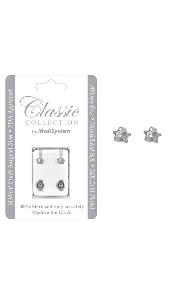 MEDISYSTEM USA Sterile Earring Star With Stone