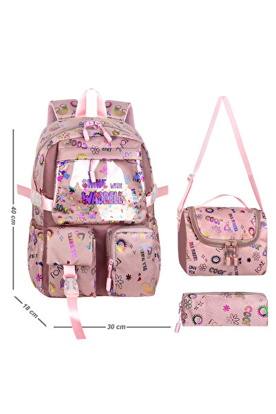 Royal Glow Korean Kawai Transparent Twill Fabric Dusty Rose Patterned Girl's ...