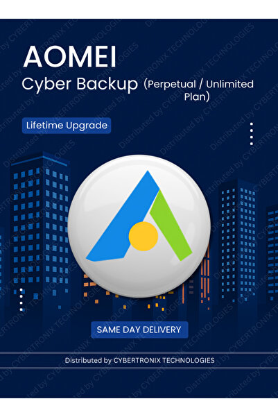 AOMEI AOMEl Cyber Backup (Perpetual / Unlimited Plan) | Lifetime Upgrade | Di...