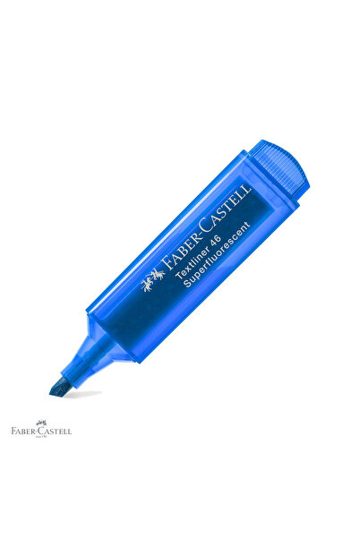Faber Castell Blue Faber-Castell 1546 highlighter, superfluorescent, chisel t...