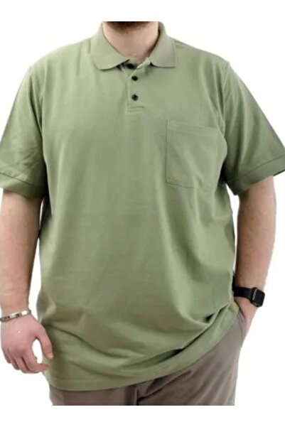 cusseli Ανδρικό μπλουζάκι μεγάλου μεγέθους με λαιμόκοψη πόλο και τσέπη, Class...