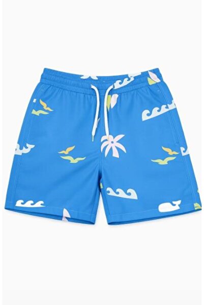 vovido Αγορίστικο μαγιό με μπλε σχέδια – Γρήγορο στέγνωμα, άνετη εφαρμογή, κα...