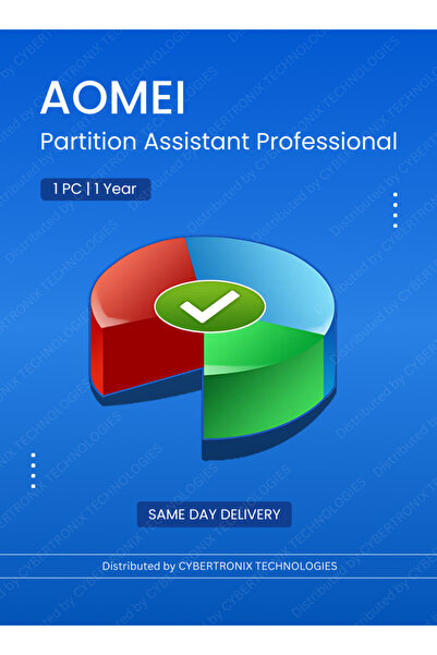 AOMEI Partition Assistant Professional 1 PC | 1 Year | Digital License | SAME...