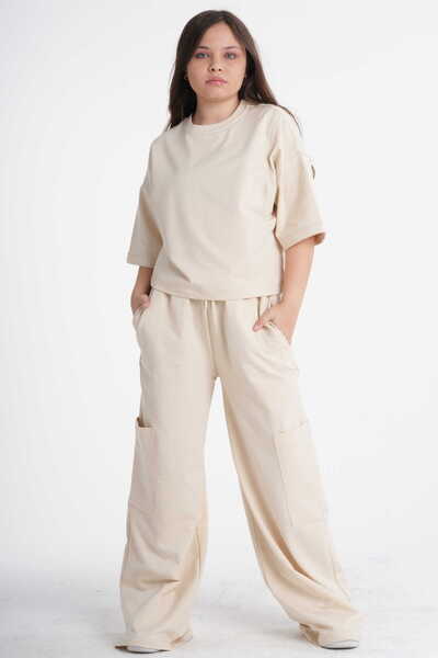 HayKids Κοριτσίστικο Σετ Oversize με Λεπτομέρεια Τσέπης Cargo