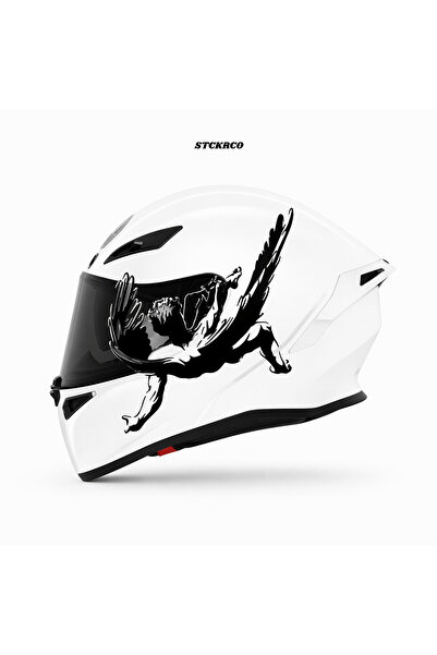 STCKRCO Fallen Angel Kask Stickerı | Motor Kask Yanı Sticker | Fallen Angel M...