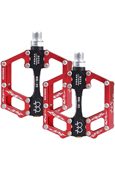 Spfaszeiv Σετ πεταλιών αλουμινίου για ποδήλατα MTB, BMX, αντιολισθητικά, τριπ...