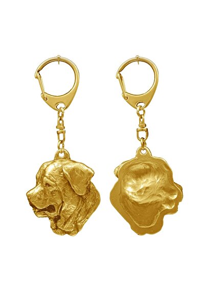 Art - Dog Tosa Inu, Tosa-Ken, Japanese- Gilded key ring with dog in gift box,...