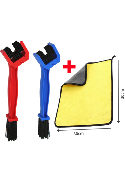 Choice 3PCS-Mixed color 1-3Pcs Motorcycle Road Bike Chain Clean Brush Portabl...