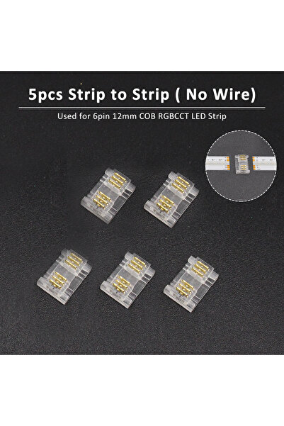 choice2 Strip to Strip 6pin COB LED Strip Light Connector Welding-Free Quick ...