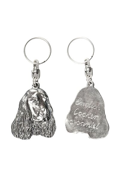 Art - Dog English Cocker Spaniel I - Silver-plated dog pendant, handbag decor...