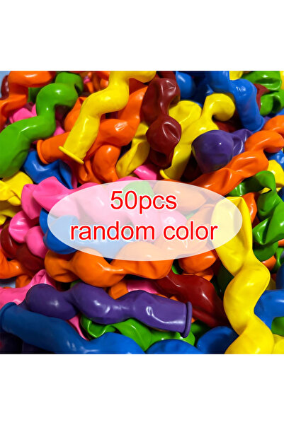 Choice1 23.5cm 50PCS 20~200pcs Spiral Long Balloon Multicolor Unique Twist Sp...