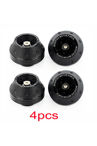 choice2 4pcs Black Universal Motorcycle Wheel Protection Crash Pad Motorbike ...