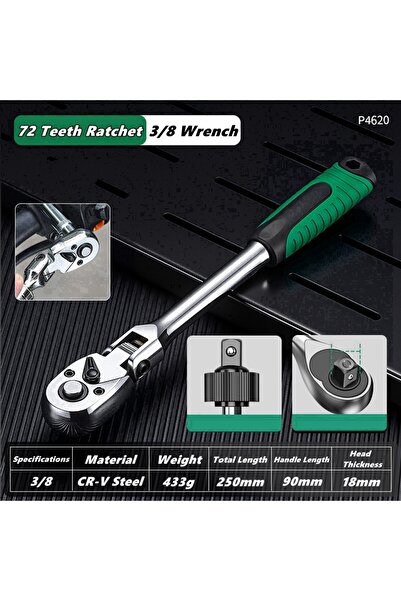 Choice5 Type B Drive Socket Drive Standard Ratchet Wrench , 1/4，3/8，1/2 Inch ...