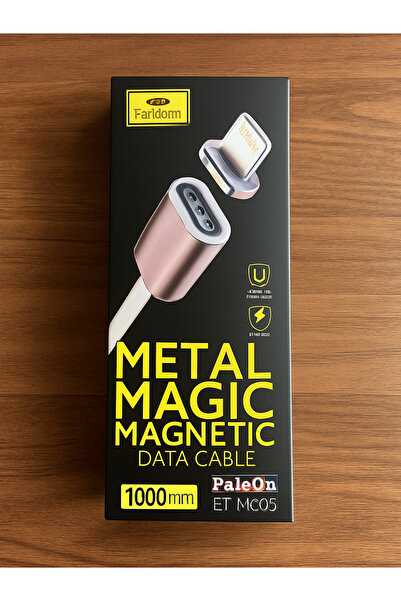 genel tr Manyetik Mıknatıslı Şarj Kablosu Lightning 1m Data Cable