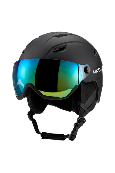 Choice4 M black Integrated Ski Helmet Men and Women Snowboard Helmet with Rem...