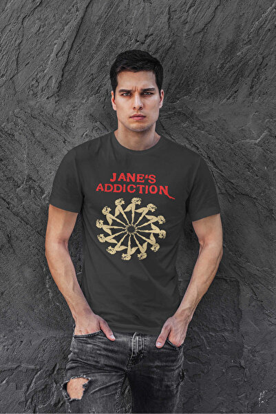 buzagi tasarım ürünleri Jane's Addiction Regular Fit Black Unisex T-Shirt