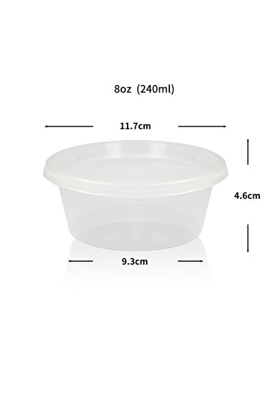 choice2 S 10Pcs Food Storage Box With Lid Clear Food Grade BPA-Free Freezer M...