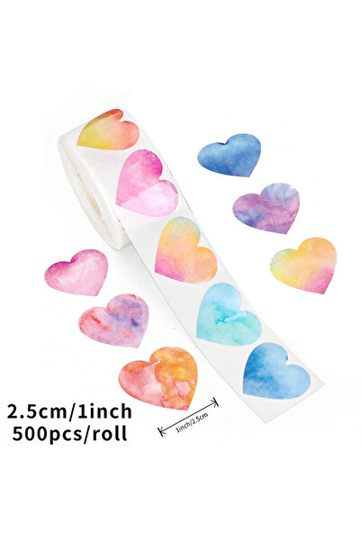 choice2 H0991-500pcs 100-500pcs Red Heart Stickers for Valentine's Day 2.5cm ...
