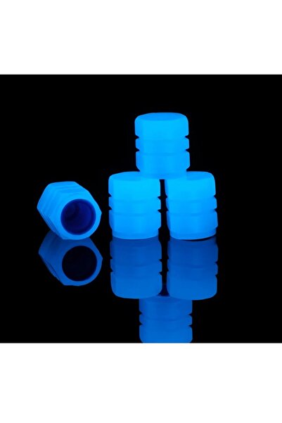 Choice1 Blue 20pcs 20Pc Luminous Valve Caps Fluorescent Night Glowing Decor C...