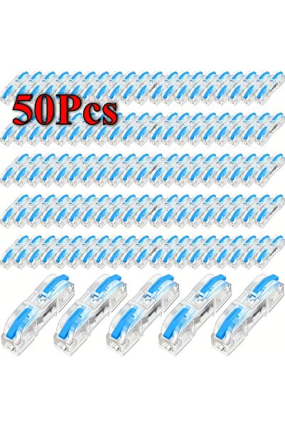Choice1 50Pcs-Blue 34/50/100 Pieces of Transparent Quick-Lever Wire Connector...