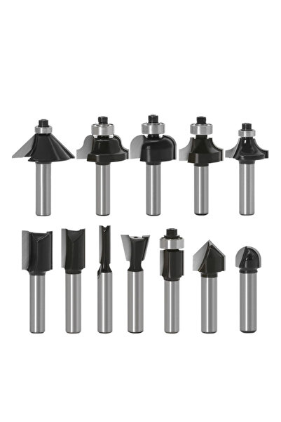 Choice 6mm Shank no Box 12PCS 6MM Shank Milling Cutter Wood Carving Router Bi...