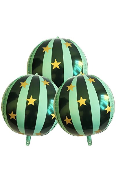 Choice O 22Inch Hg9206-1 3 Pcs 22 Inch 4D Striped Star Aluminum Film Balloon ...