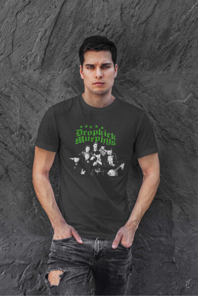 buzagi tasarım ürünleri Dropkick Murphys Regular Fit Black Unisex T-Shirt