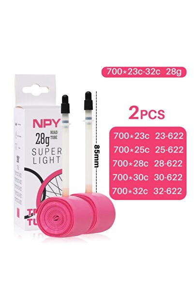 Choice7 صمام بريستا 700c 23-32C، قطعتان، 28 جرام، 85 ملم، أنبوب داخلي للدراجا...