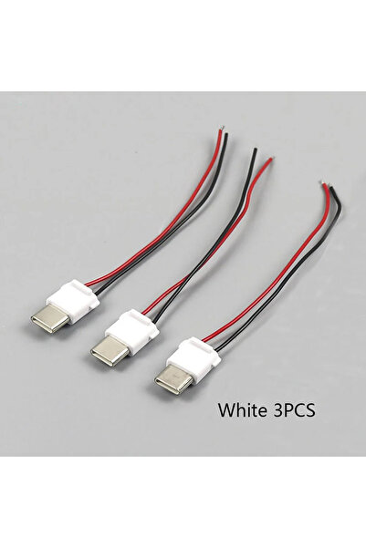 Choice4 Male Insert 2P White 3PCS 1/3/5/10Pcs Type-C Male Head With Resistor ...