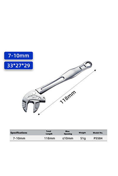 Choice5 7-10mm Self-Locking Spring Ratchet Wrench Motorcycle Repair Heavy-Dut...